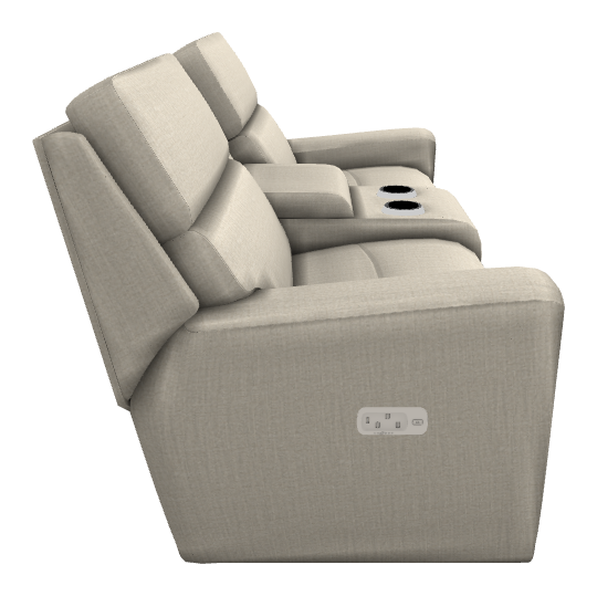 Apollo Power Reclining Loveseat w/ Console Headrest & Lumbar - X49757 X49757