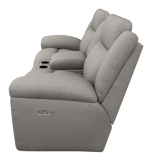 Joel Power Reclining Loveseat w/ Headrest, Lumbar & Console - X49761 X49761