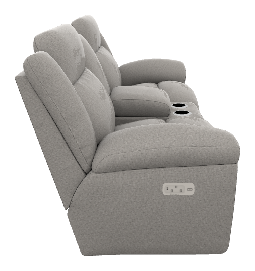 Joel Power Reclining Loveseat w/ Headrest, Lumbar & Console - X49761 X49761