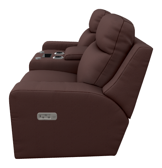 Emmons Power Reclining Loveseat w/ Headrest, Lumbar & Console - X49781 X49781