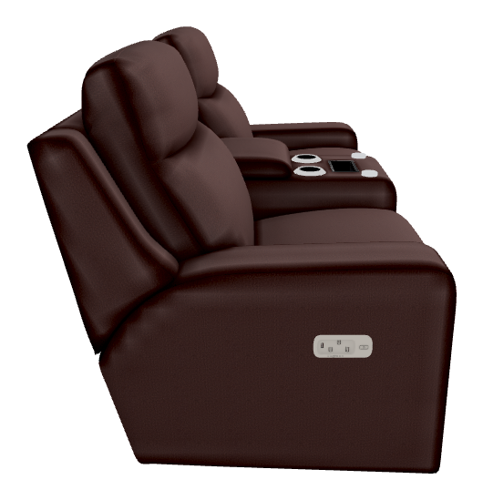 Emmons Power Reclining Loveseat w/ Headrest, Lumbar & Console - X49781 X49781