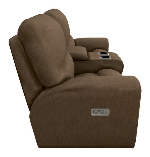 Cassian Power Reclining Loveseat w/ Headrest, Lumbar & Console - X49802 X49802