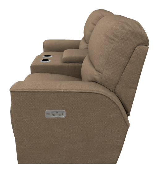 Cade Power Reclining Loveseat w/ Headrest, Lumbar & Console - X49803 X49803