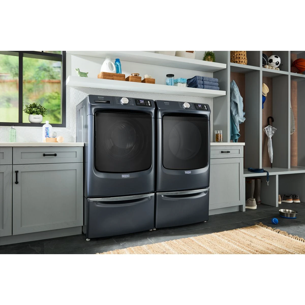 15.5" Pedestal for Front Load Washer and Dryer with Storage view 6