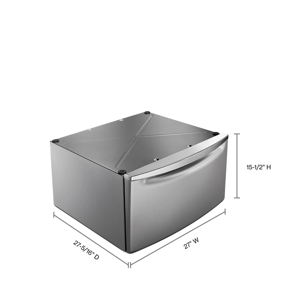 15.5" Pedestal for Front Load Washer and Dryer with Storage XHPC155YC