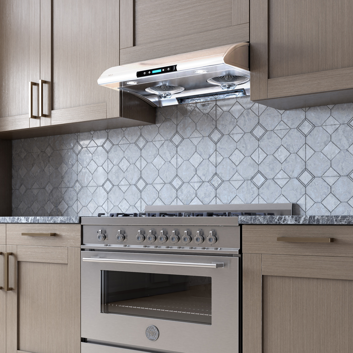 550 CFM 30" Filter Free Under Cabinet Range Hood White view 2