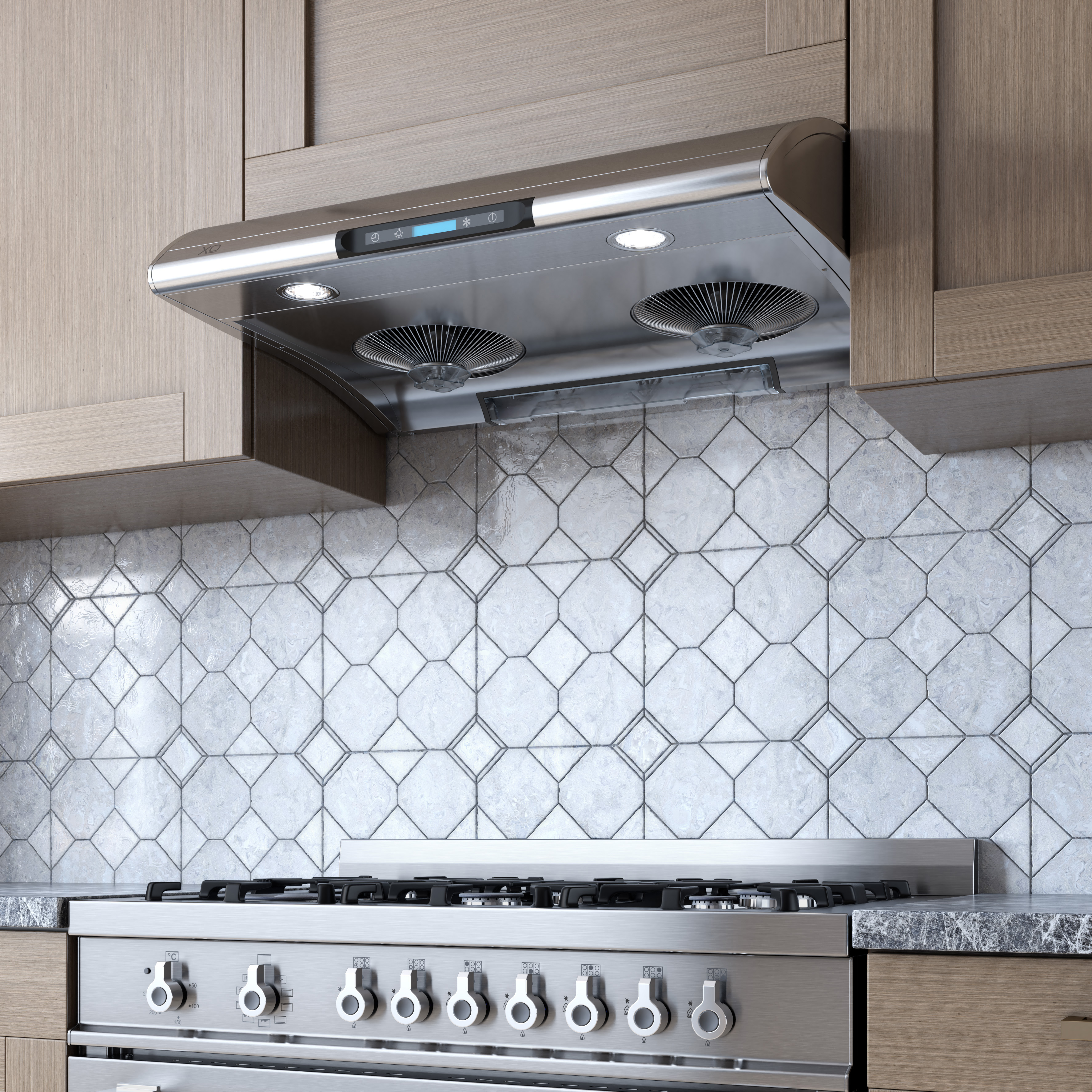 550 CFM 30" Filter Free Under Cabinet Range Hood White view 5