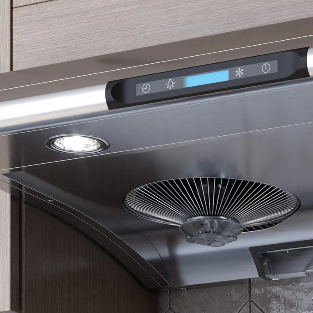 550 CFM 30" Filter Free Under Cabinet Range Hood White view 7
