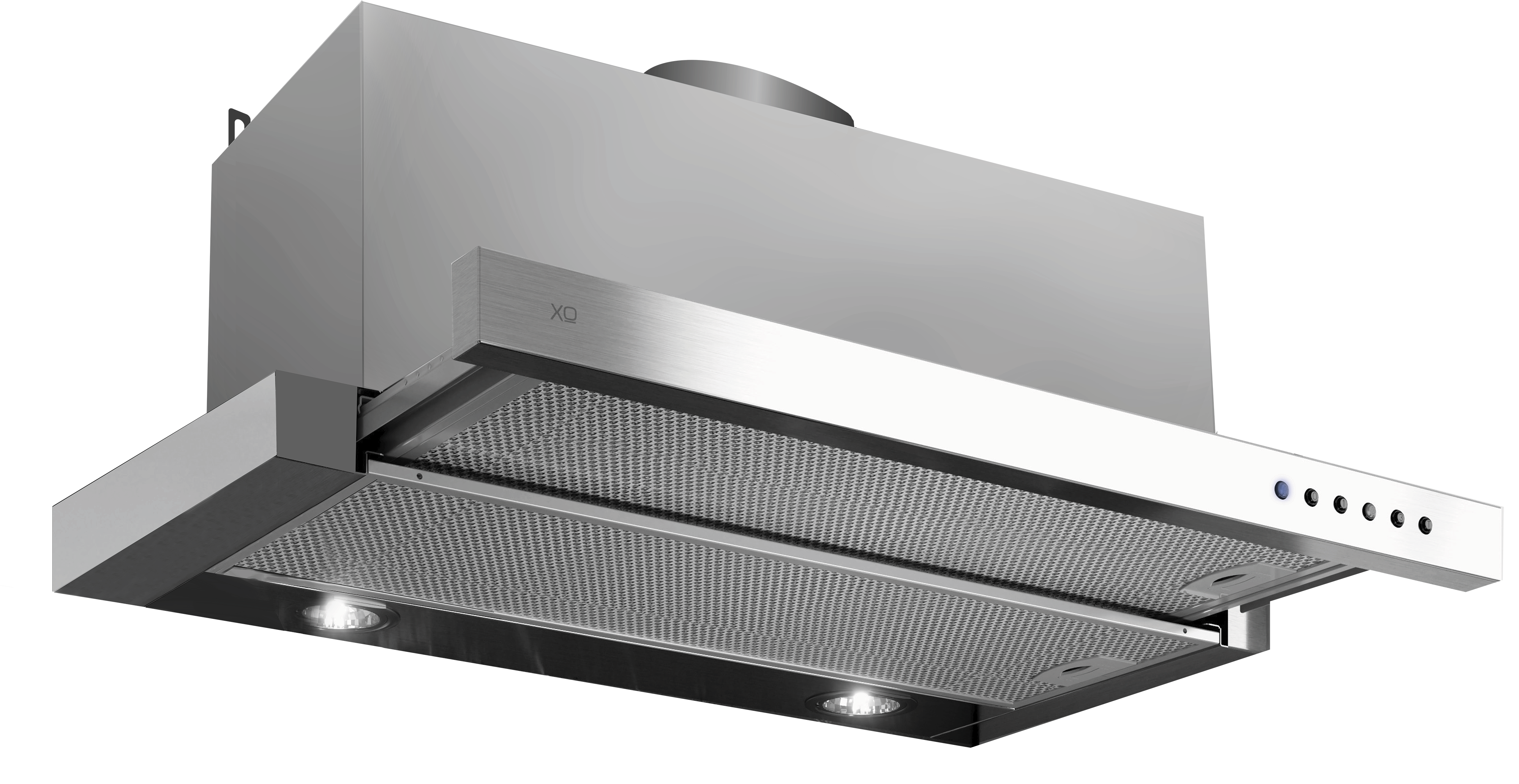 24" CCC 600/395 CFM Under Cabinet Glide Out Visor Italian Made Stainless view 2