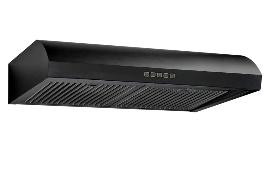 30" 400 CFM Under Cabinet Range Hood Black view 2
