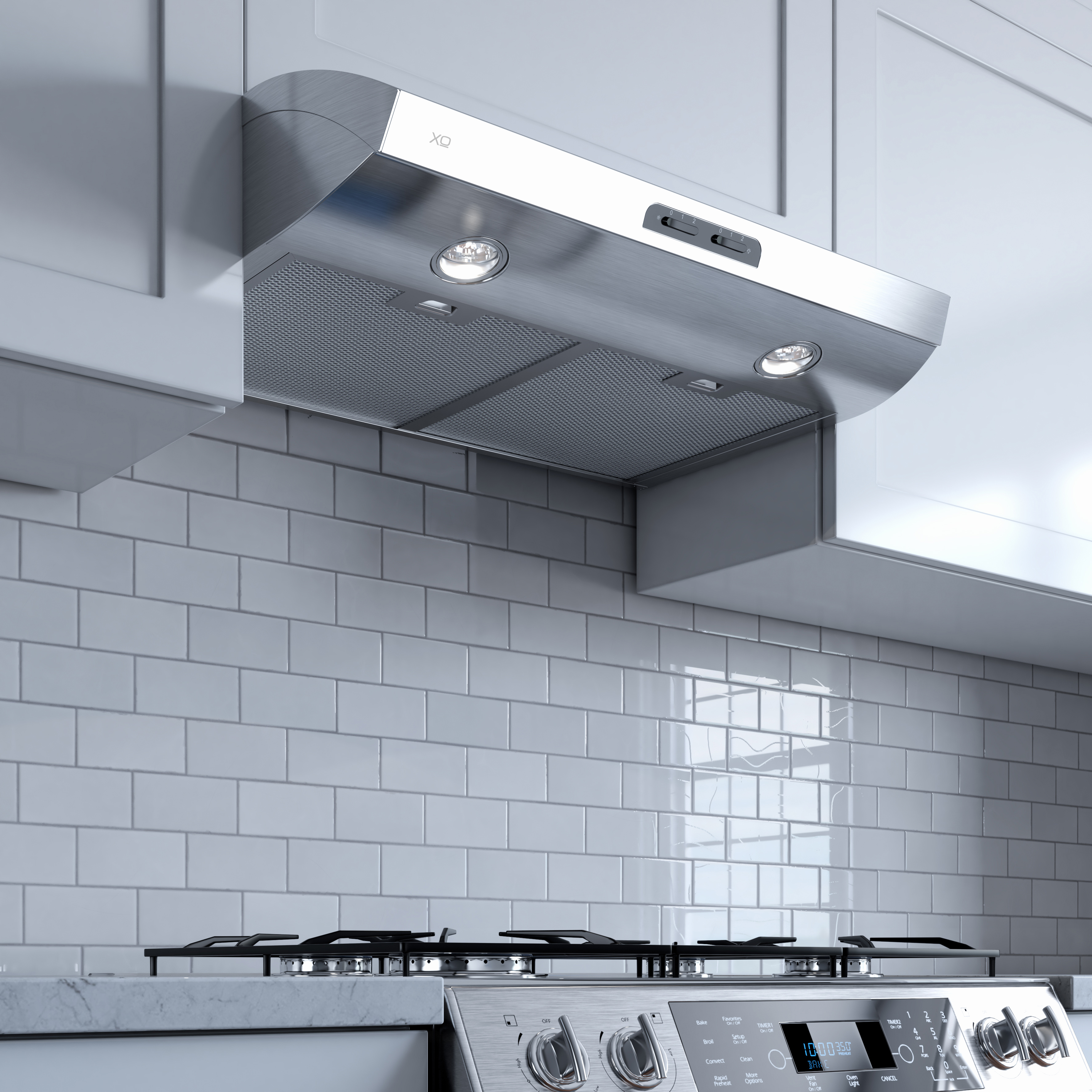 30" 350 CFM Under Cabinet Range Hood White view 3