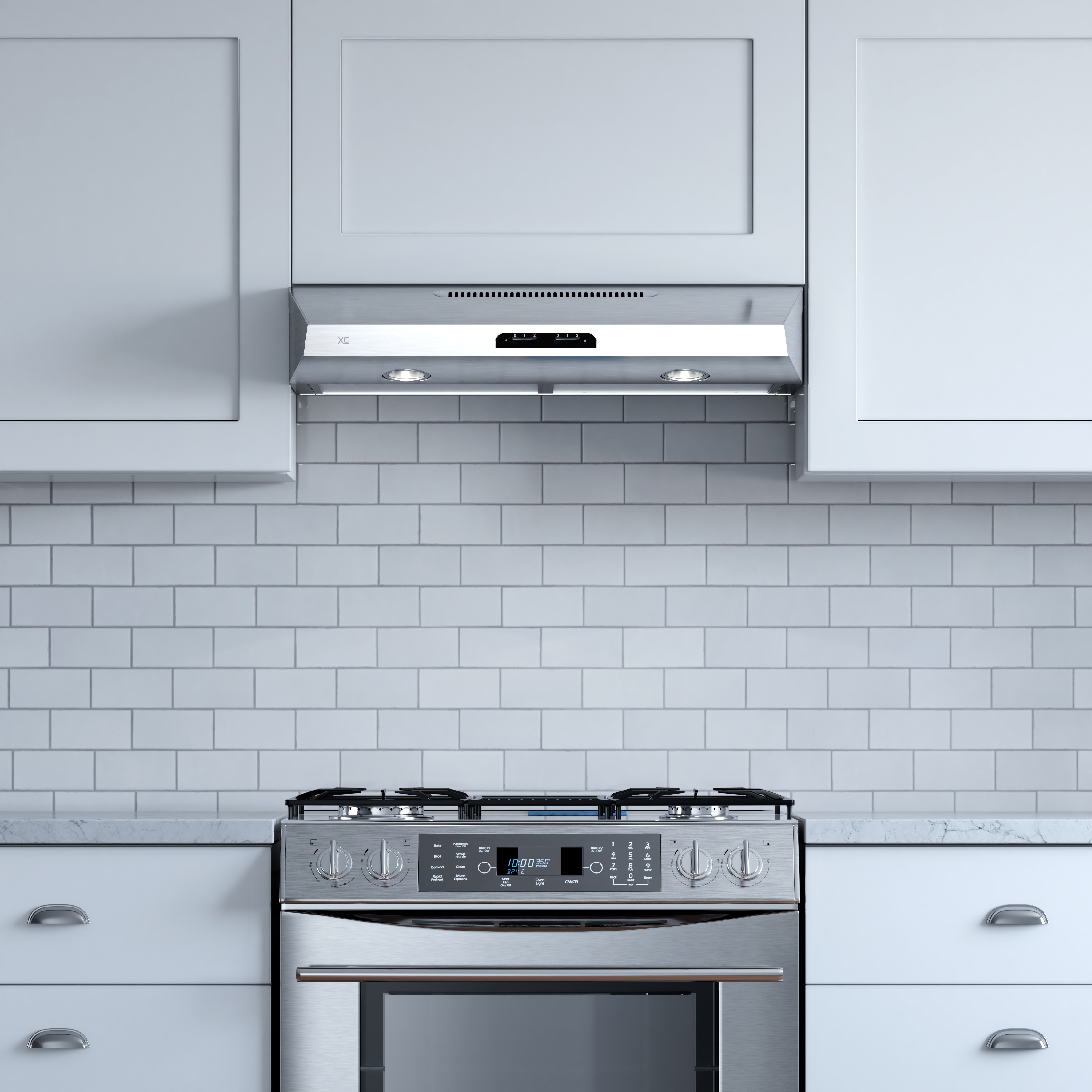30" 350 CFM Under Cabinet Range Hood White view 4