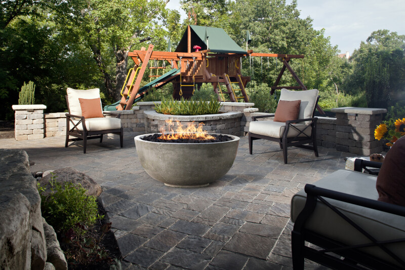 Fire bowl 39" Natural gas fired GFRC XOFBWL39LS