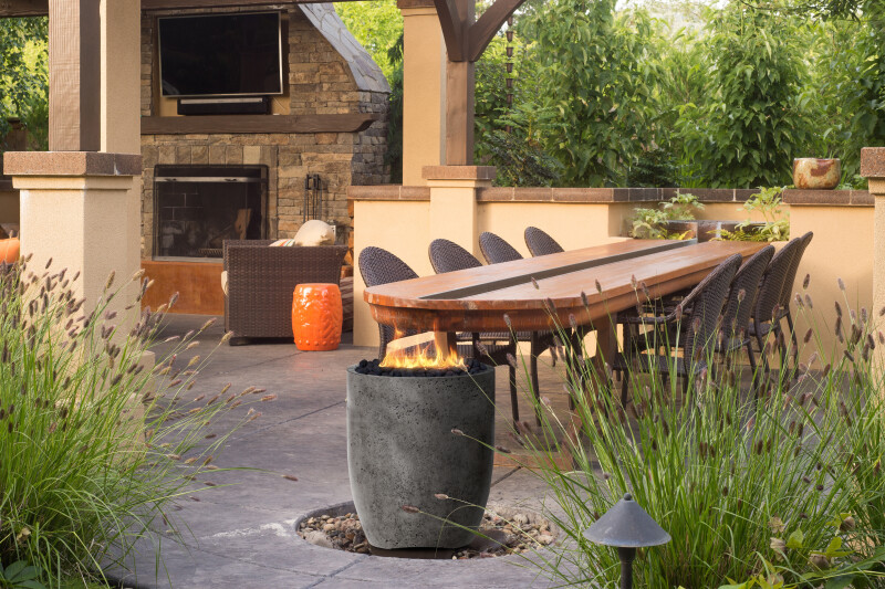 Fire pot 24" Natural gas fired GFRC XOFPOT24GR