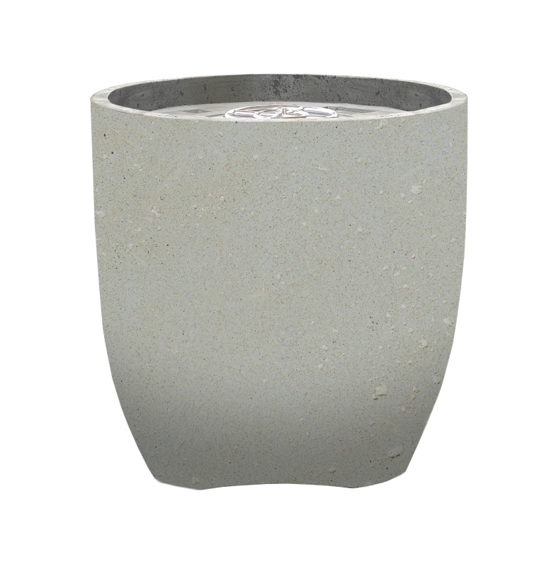 Fire pot 24" Natural gas fired GFRC Limestone XOFPOT24LS