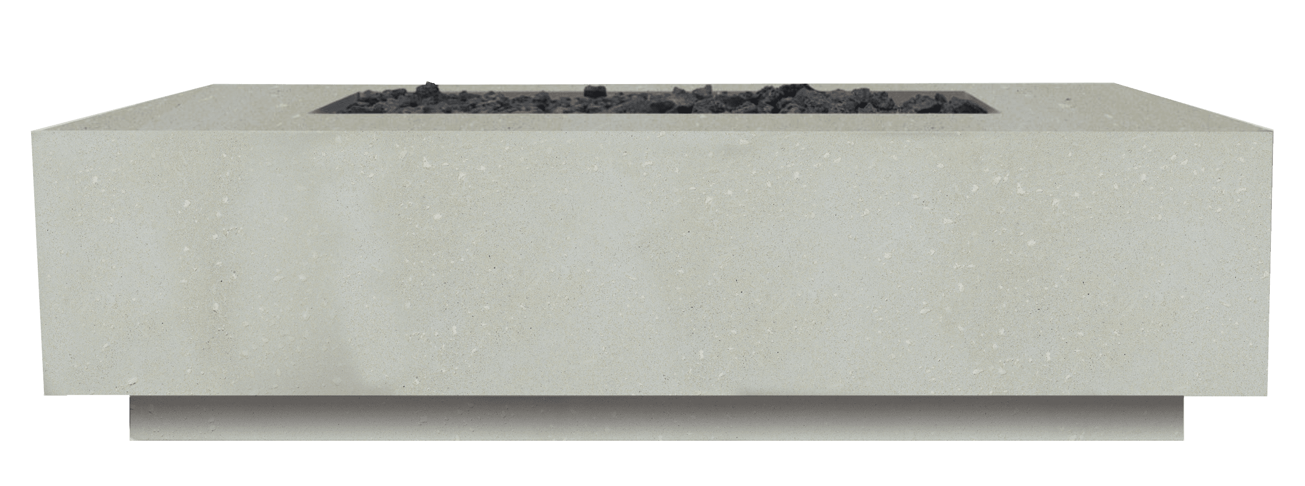 Fire rectangular table 60" x 32" Natural gas fired GFRC Limestone XOFREC6032LS