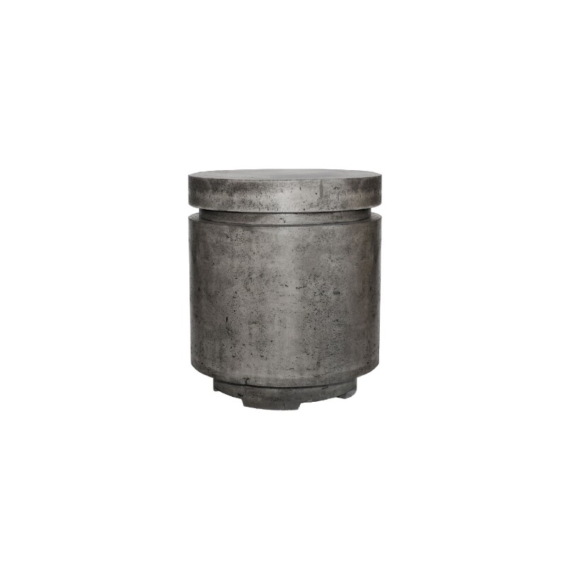 Matching round LP tank enclosure GFRC Gray XOFRNDENC20GR