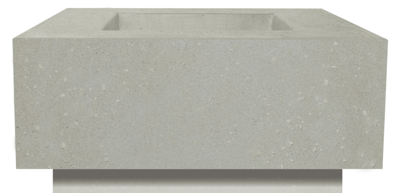 Fire square table 36" x 36" Natural gas fired GFRC XOFSQR3636LS