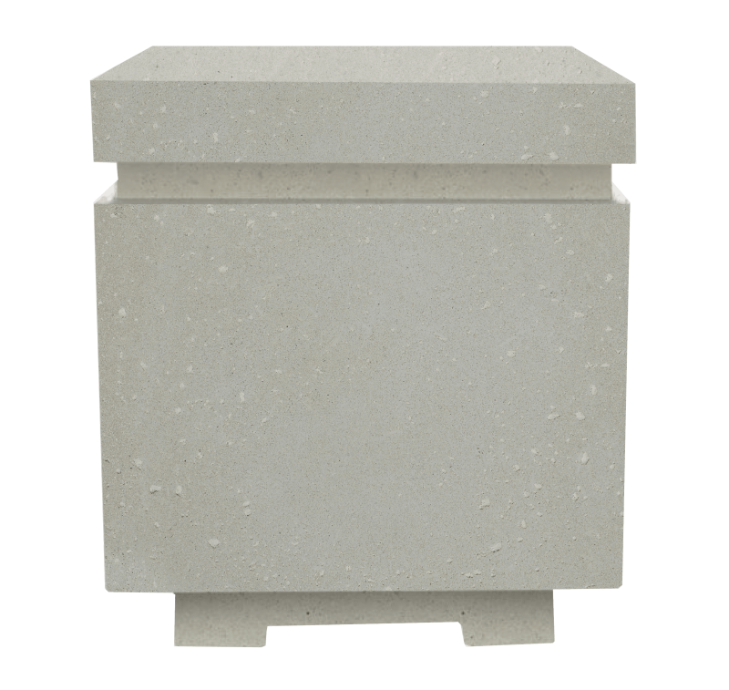 Matching square tank enclosure GFRC XOFSQRENC20LS