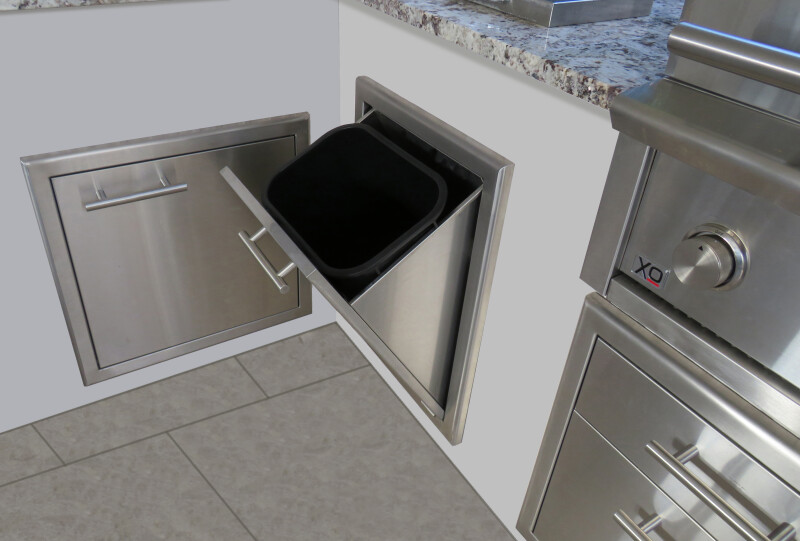 18" Trash Tilt Out Center view 3
