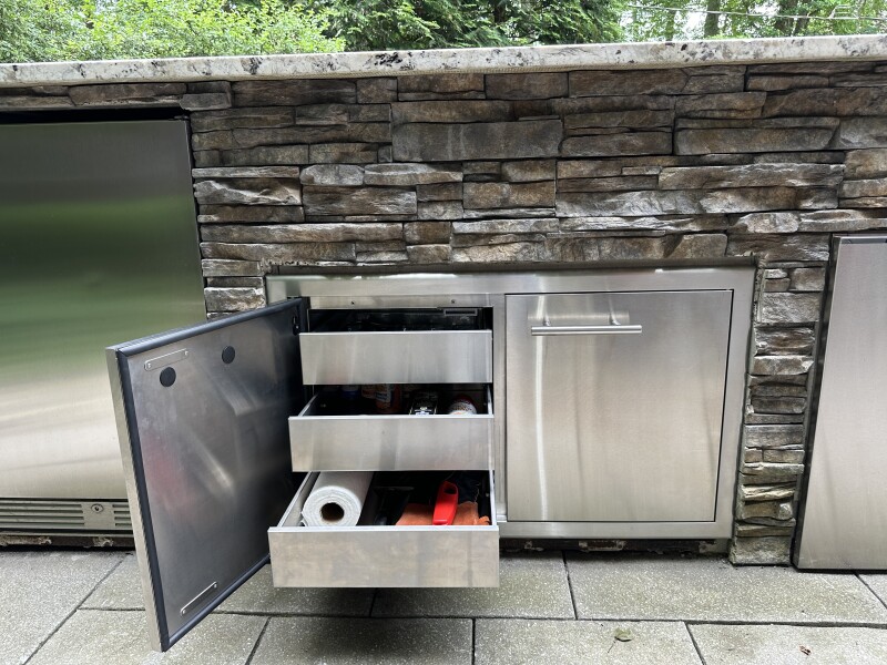 36" Sealed Pantry, Stainless Steel view 3