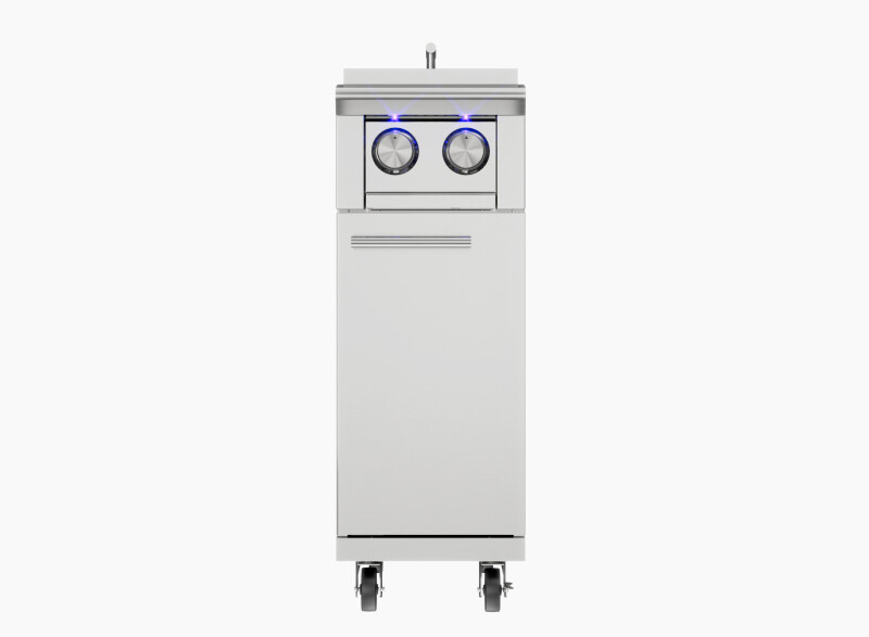 Cart with side burner (add to grill cart/ships with conversion kit) XOGCARTSBXLT