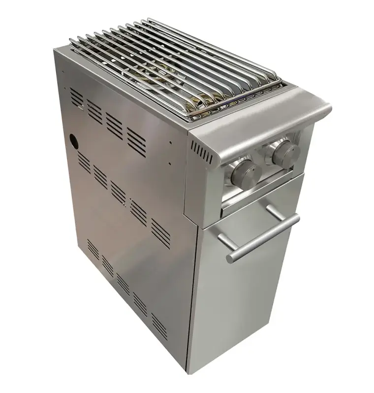 Cart with side burner (add to grill cart/ships with conversion kit) XOGCARTSBXLT