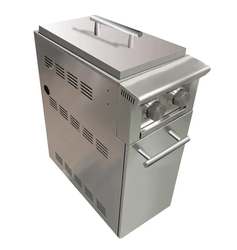 Cart with side burner (add to grill cart/ships with conversion kit) XOGCARTSBXLT