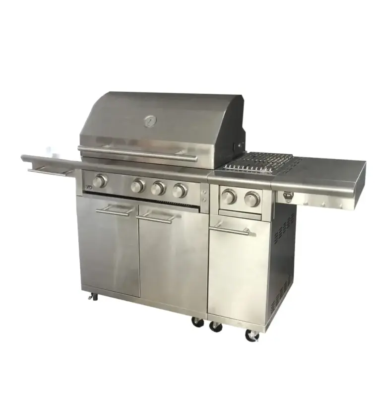 Cart with side burner (add to grill cart/ships with conversion kit) XOGCARTSBXLT