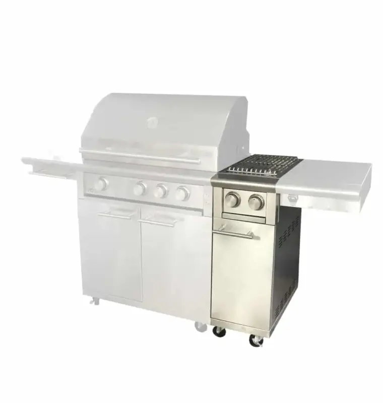 Cart with side burner (add to grill cart/ships with conversion kit) XOGCARTSBXLT