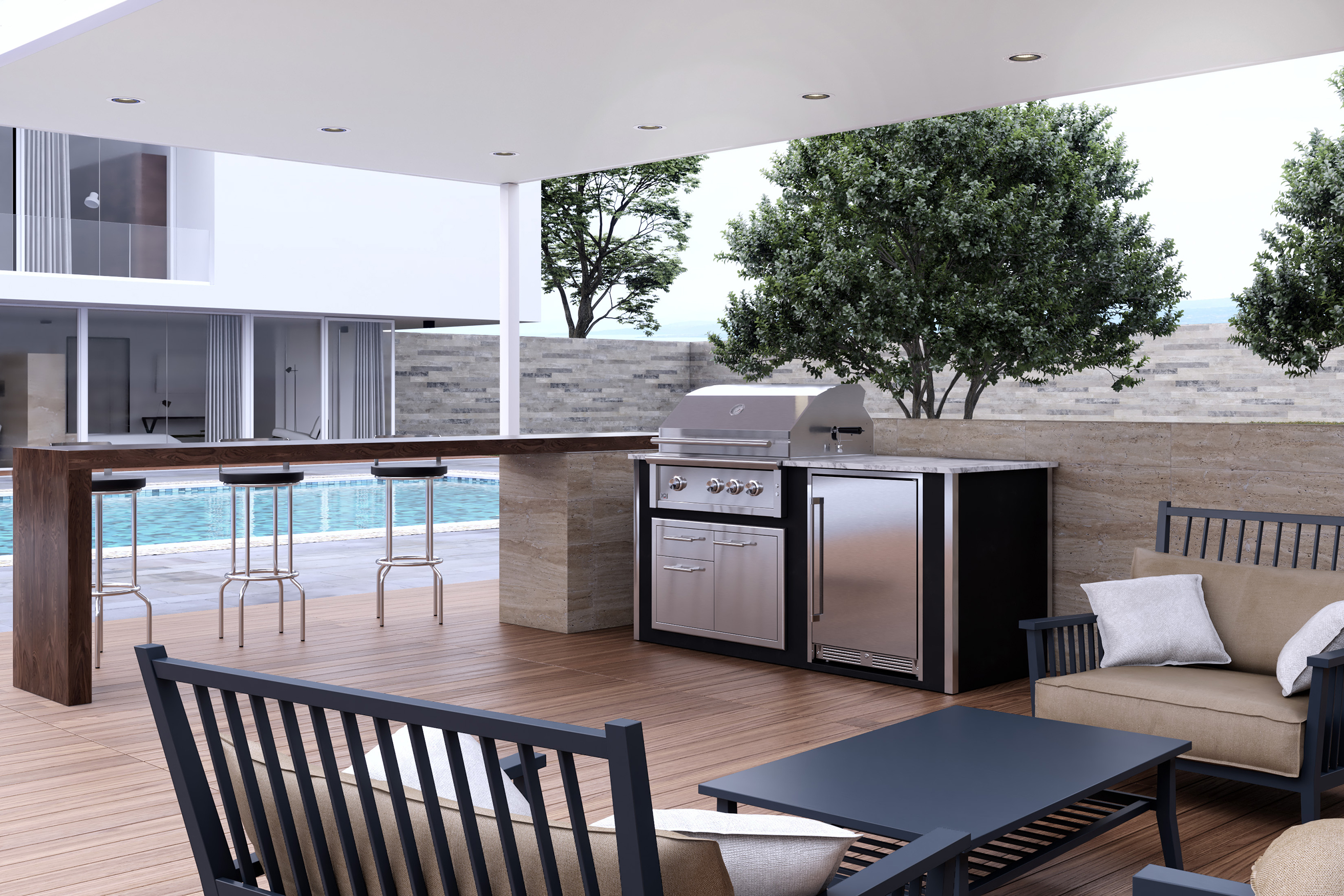 Factory Assembled, Appliance Ready Designer Island XOGOK36V2GR
