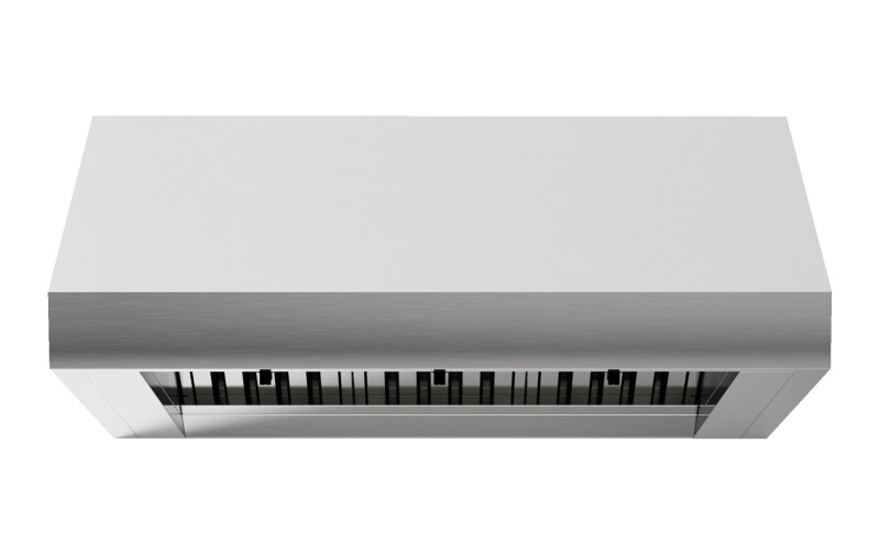 Outdoor hood, 42"W, 33"D, 18"T, 1200CFM, LEDs, pro baffle filters XOGV42S