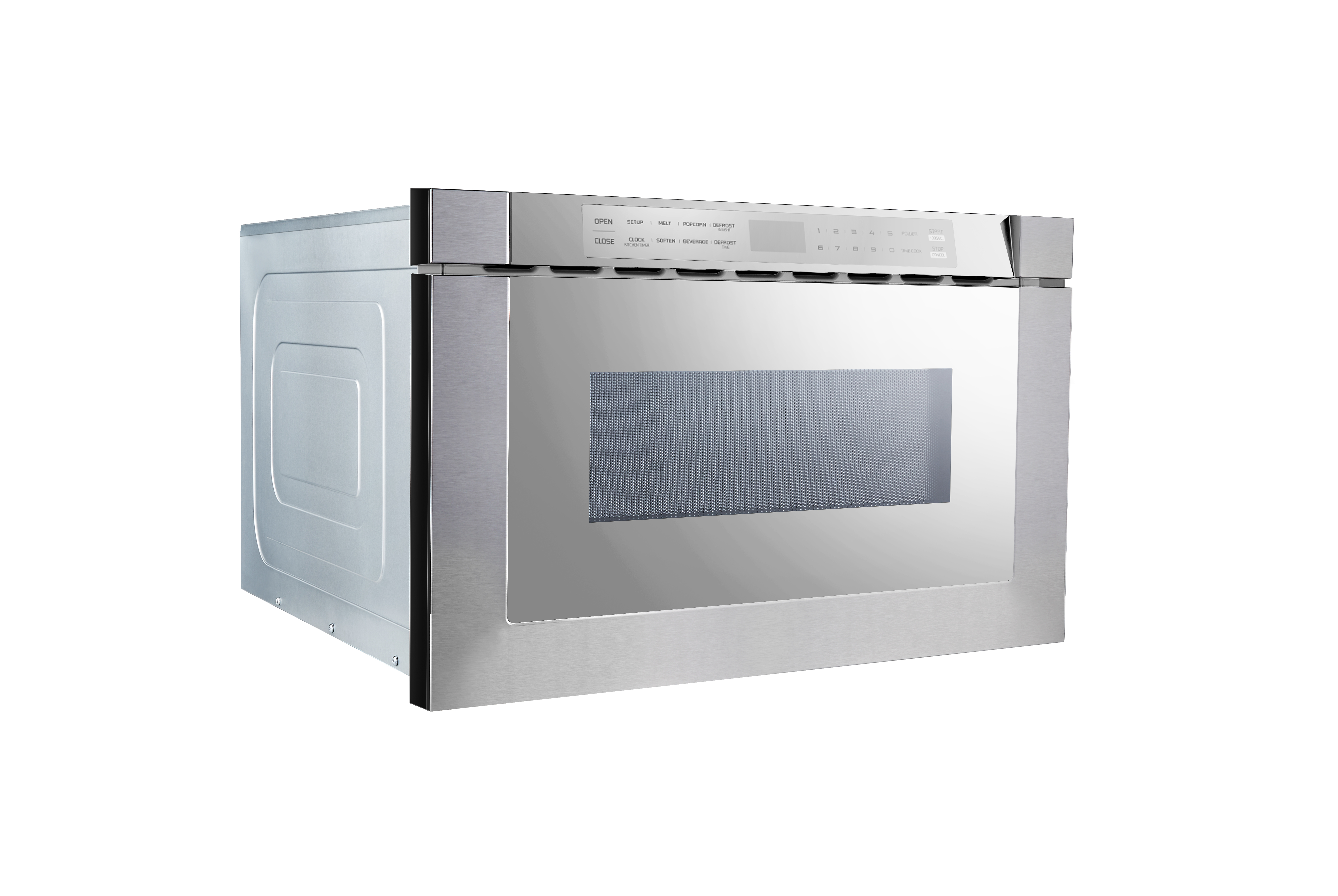 24" Built-In Microwave Drawer - Silver Mirror Finish view 4