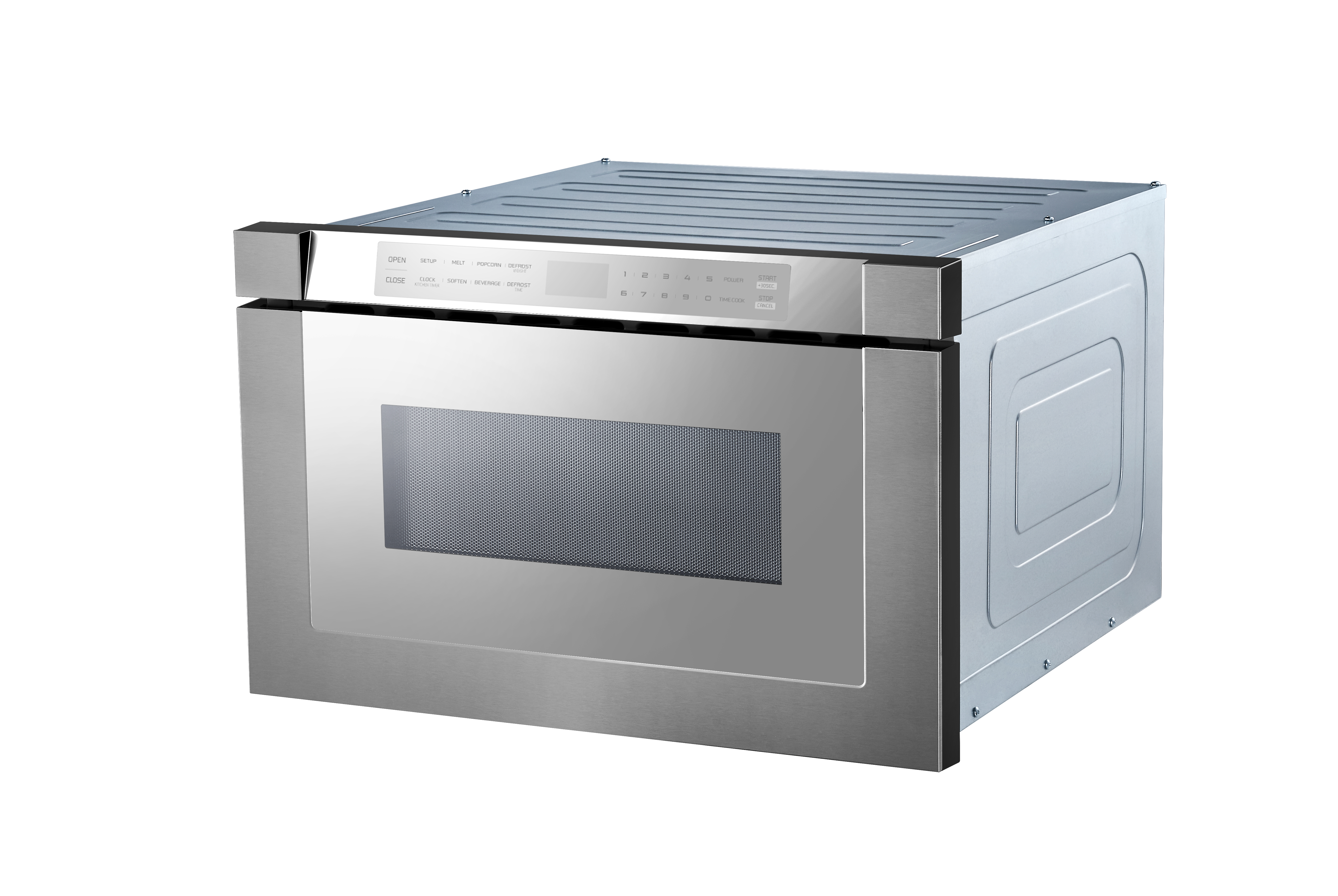 24" Built-In Microwave Drawer - Silver Mirror Finish view 5