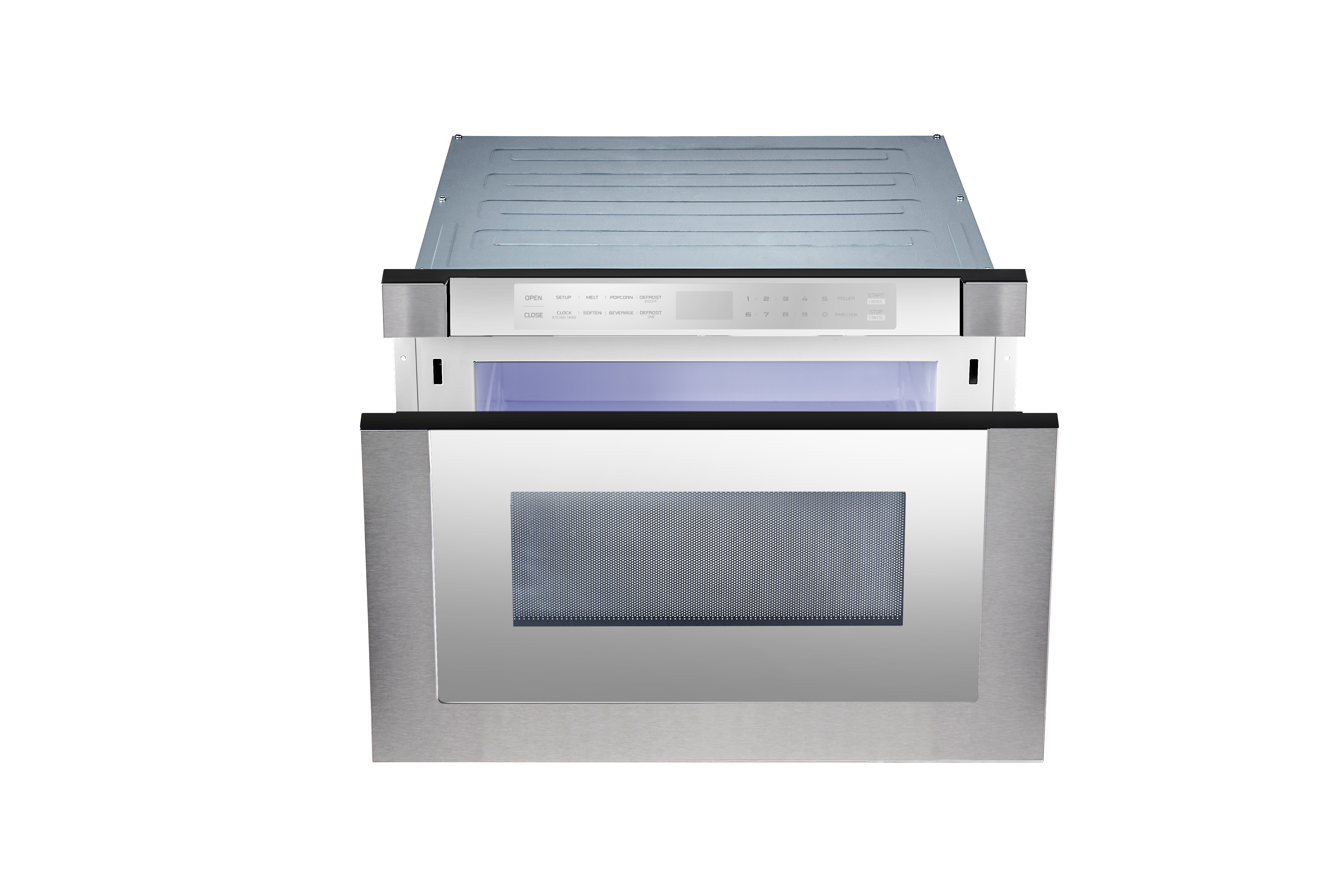 24" Built-In Microwave Drawer - Silver Mirror Finish view 6