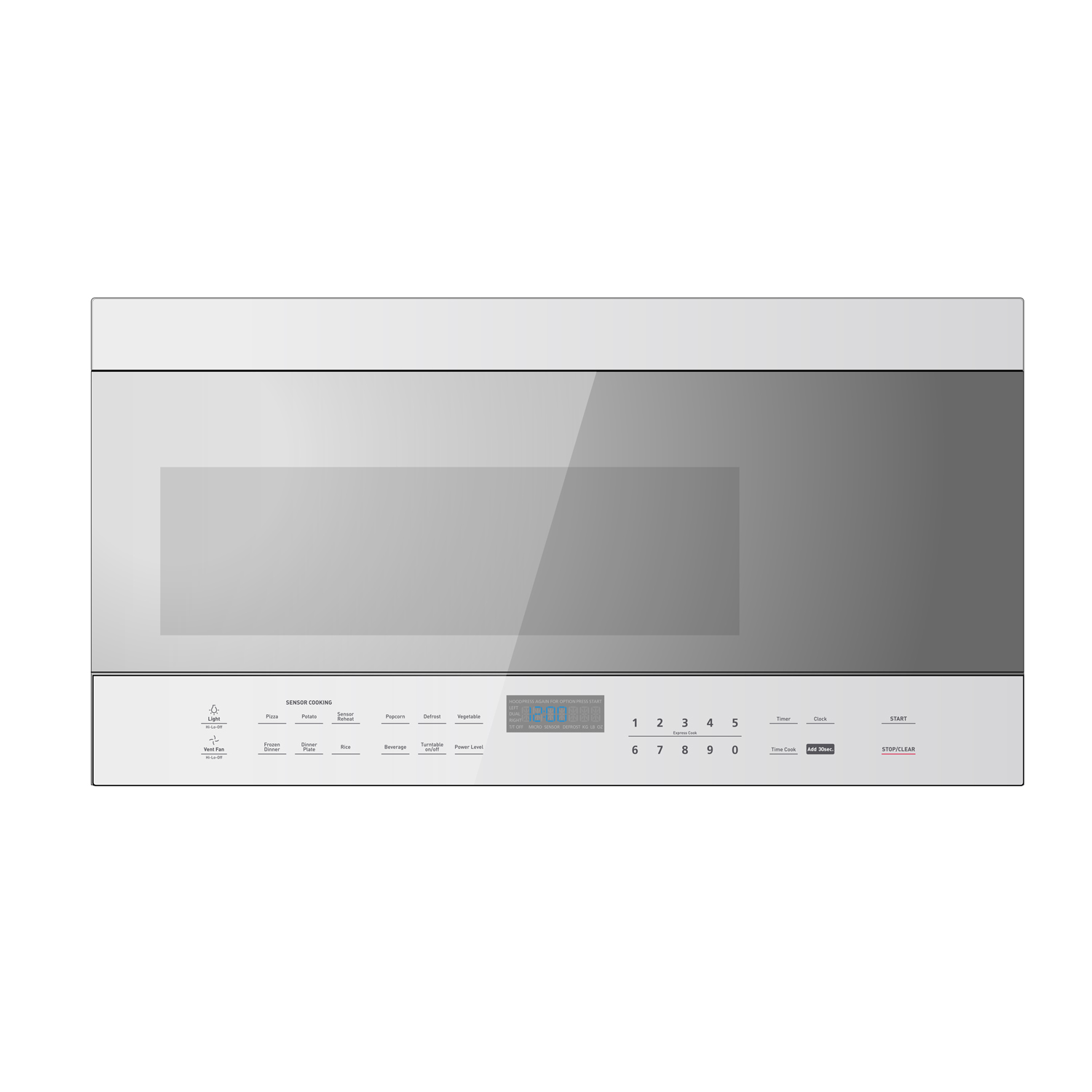30" Over-The-Range Microwave Oven in Stainless Steel view 2