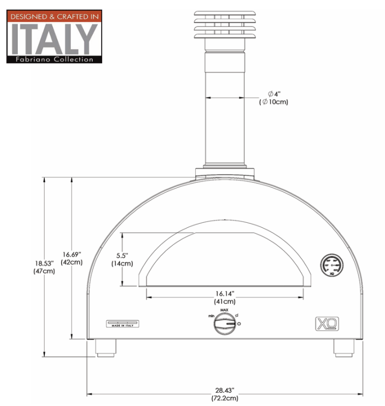 Tabletop Hybrid Gas & Wood Oven XOPIZZA1HROL