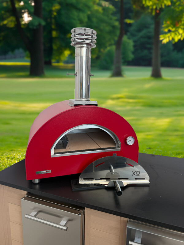 Countertop Wood-Fired Oven in Red XOPIZZA1WRO