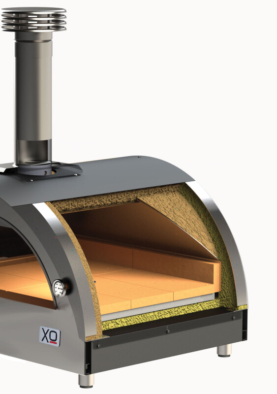 Countertop Wood-Fired Oven in Red XOPIZZA1WRO