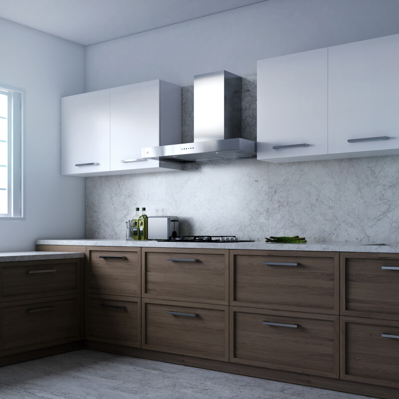 Sleek Contemporary Wall Mount Hood view 3