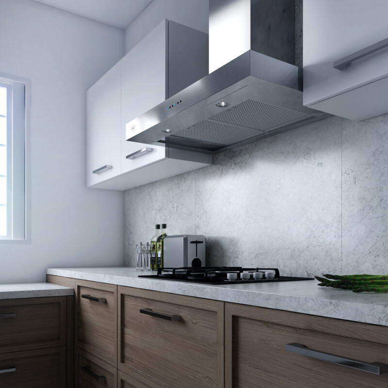 Sleek Contemporary Wall Mount Hood view 4