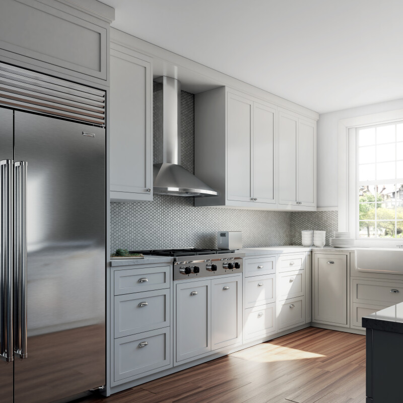 Wall Mount Chimney Range Hood view 3