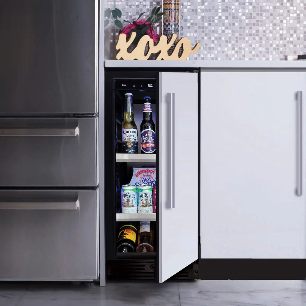 15" Solid Panel Ready Door Beverage Center, Left Hinge view 2