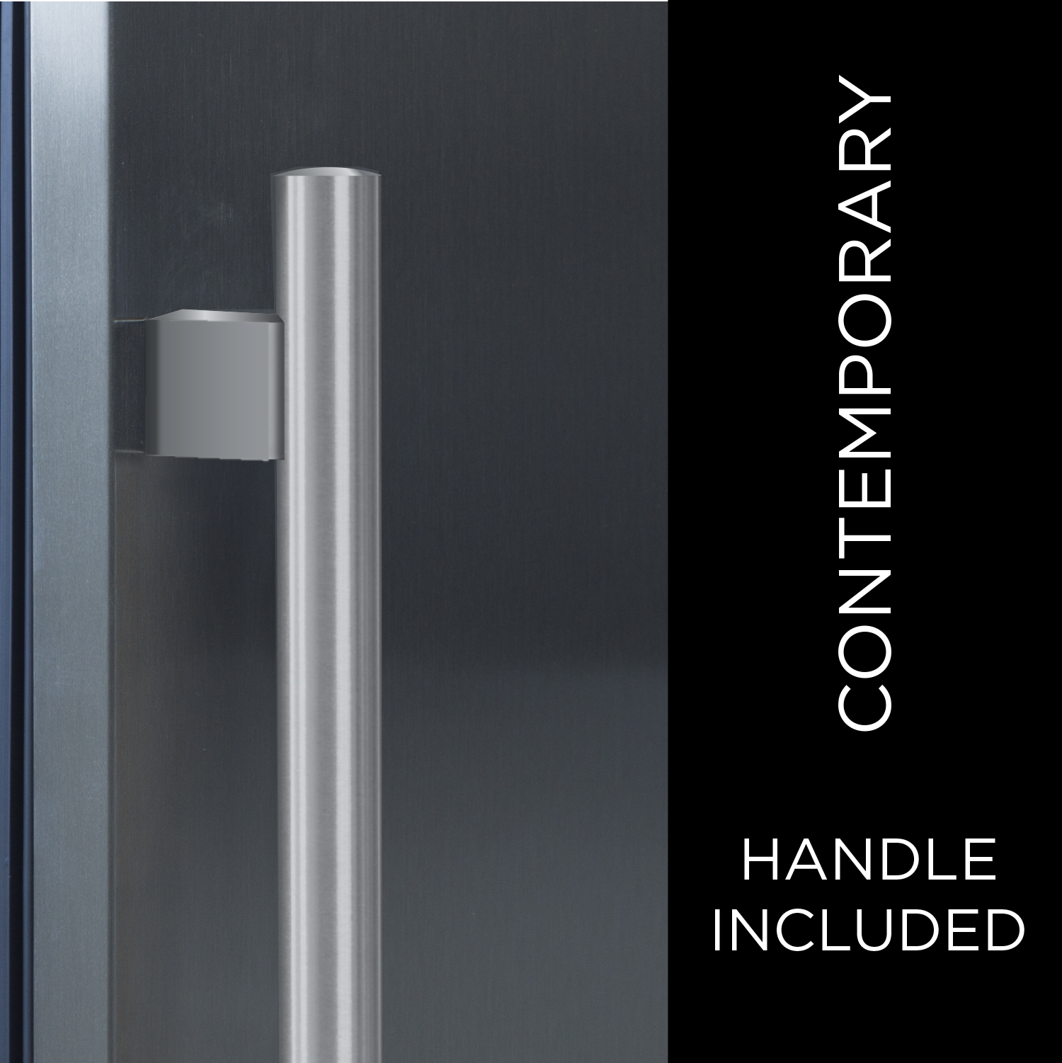 15" Beverage Center, Solid Stainless Steel, Right Hinge view 5