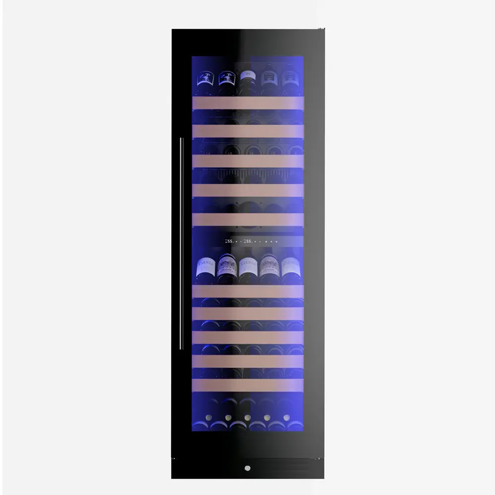 Tall Dual Zone Wine Cooler, Glass view 2