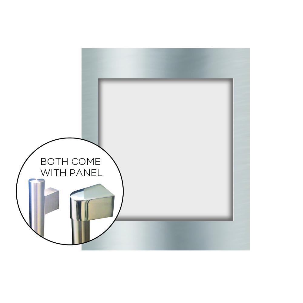 Stainless Steel Door Kit - fits all XOU_GOA models (ADA height) XOU24ADASG