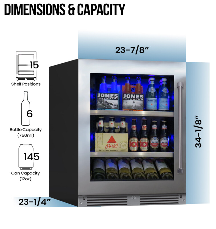 24" Beverage Center view 8
