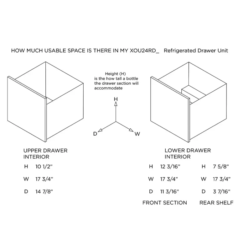 Outdoor Refrigerated Drawers 24" Solid Drawer Front view 8