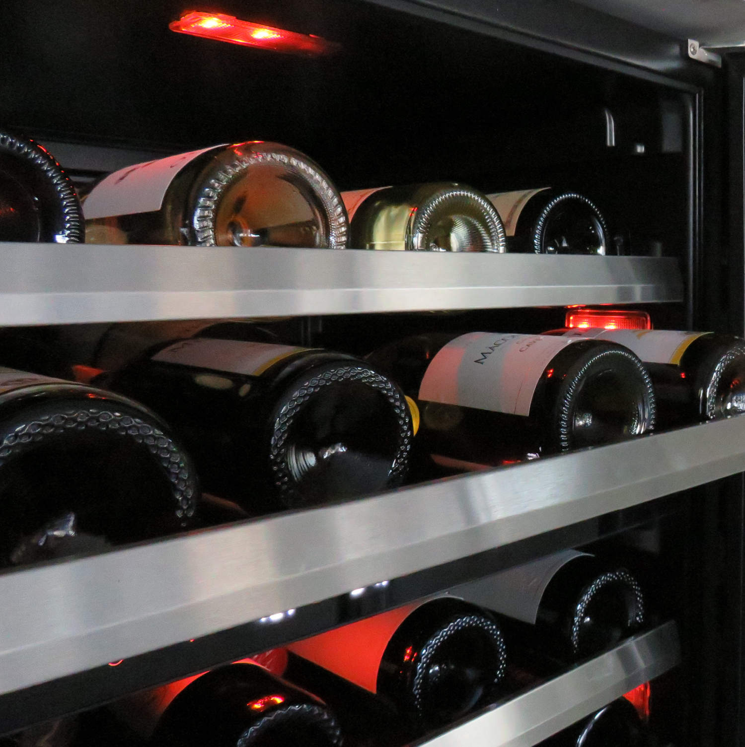 24" Wine Cooler, Dual Zone Panel Ready Glass, Left Hinge view 4