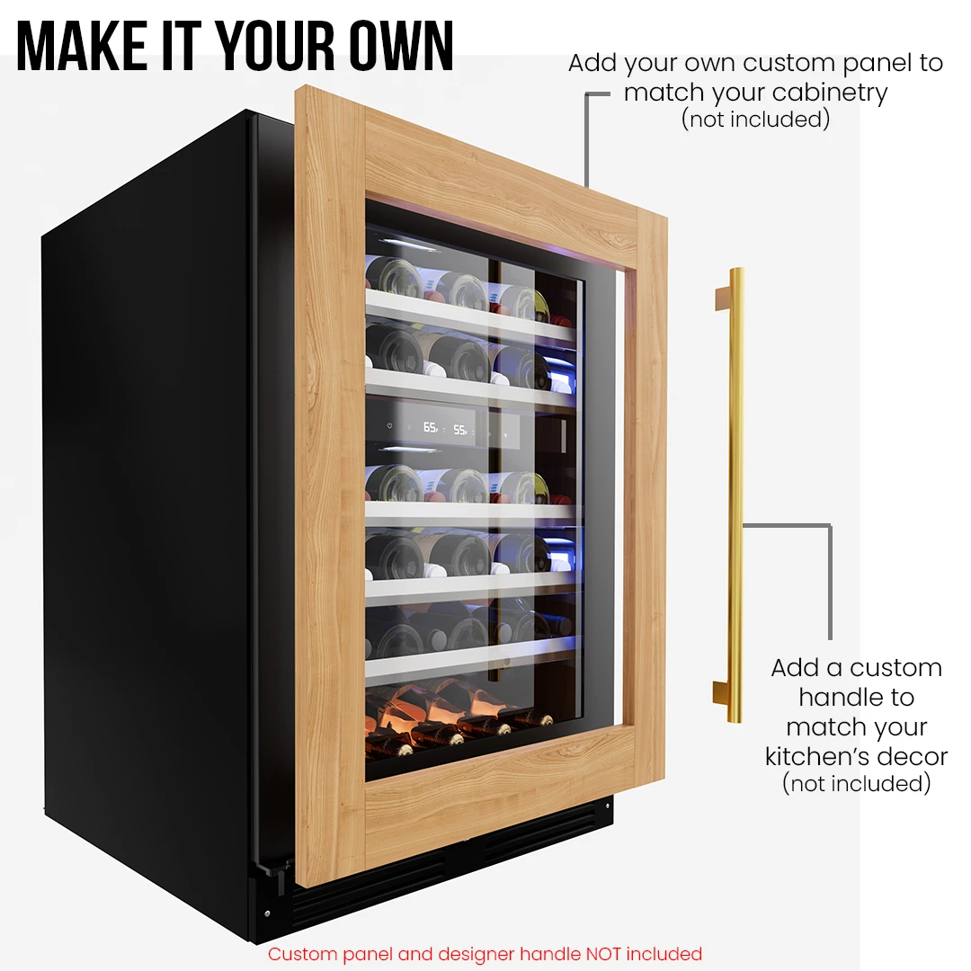 24" Dual Zone Wine Cooler XOU24WDZGOL